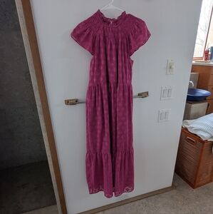 Elegant Pink Maxi Dress